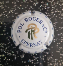 capsule de champagne POL ROGER n°A1a blanc PR or 3 branche plis