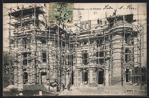 Cpa monnaie mortier - monnaie,,