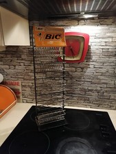 Presentoir metal stylo bic vintage