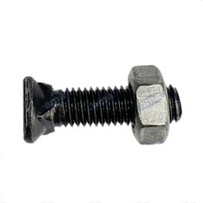 Boulon Avec Écrou 5PZ Tête Ovale 10X38 Pour Socs de Charrue Binette