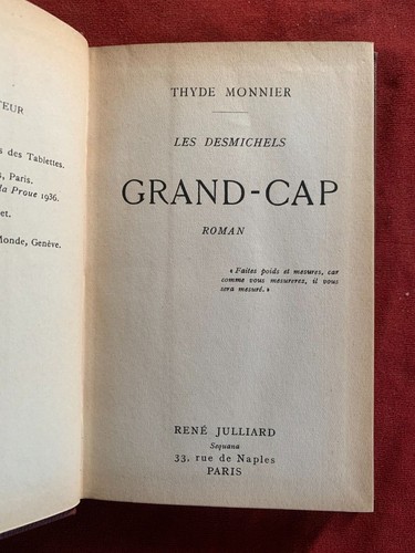 Thyde monnier grand cap - monnier,