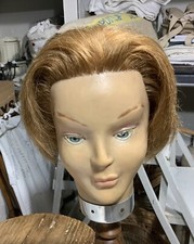 Vintage Ancien Porte Chapeau Marotte Tête Pour Coiffeur