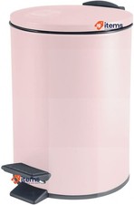 Spirella Adelar Poubelle 3 Litres Acier Inoxydable Avec Automatique Fermer Rose