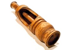 Outil ancien très beau bouche bouteille en bois XXème no 1