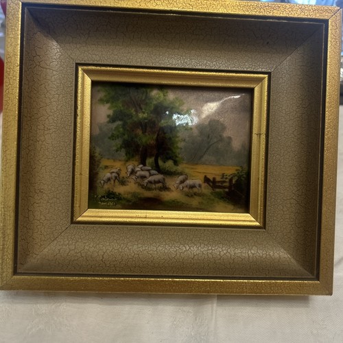Tableau emaux sur cuivre - sur,