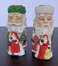 Set 2 Santa Porcelain Candle