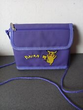 POCHETTE SACOCHE VIOLETTE NINTENDO POKEMON PIKACHU GAMEBOY 18 CM X 15 CM TBE