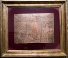 Matrice de gravure en cuivre, Louis Spirinx, début du XVIIe siècle