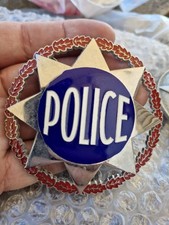 PLAQUE POLICE NATIONALE FRANCE NUMÉROTÉE OBSOLÈTE