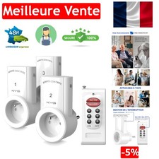 KYG Prise Télécommandée avec 2 Télécommandes - Idéale pour la Maison Moderne