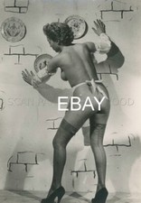 SEXY PIN-UP 1950s PHOTO ORIGINAL CARD #95  9x14cm LEGGY BUSTY