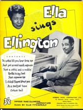 ELLA SINGS ELLINGTON. Livre de partitions Softback 24 pages. Free UK Post