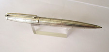 STYLO BILLE DE PRESTIGE DUPONT FIDELIO EN PLAQUE ARGENT NEUF DE STOCK MX324