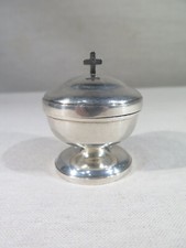 ANCIENNE CUSTODE ARGENT MASSIF VOYAGE VISITE AVEC SA PETITE CROIX EPOQUE EMPIRE