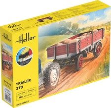 HELLER Remorque agricole 3 tonnes Kit Complet - échelle 1/24 - HELLER 57410