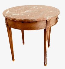 Guéridon de style Louis XVI en acajou et placage XX siècle