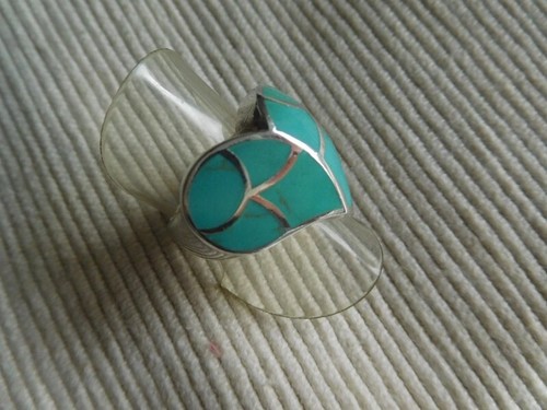 Bague vintage argent - en,