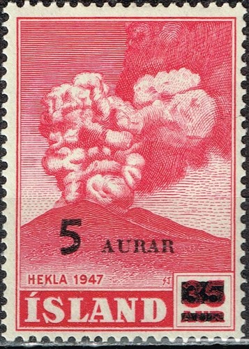 Island hekla volcano eruption - island,