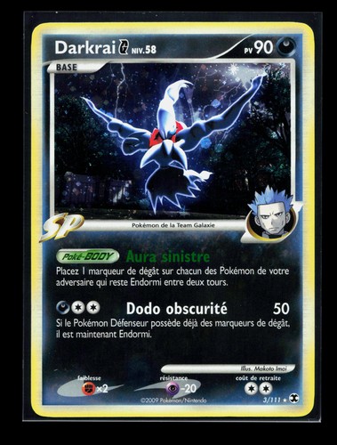 Carte pokémon darkrai - darkrai, 3/111