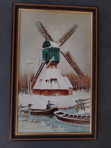 Tableau peinture huile sur - peinture,