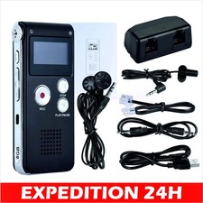 Enregistreur vocal 8GB Mini USB dictaphone numerique LCD 650Hr Lecteur MP3 Audio