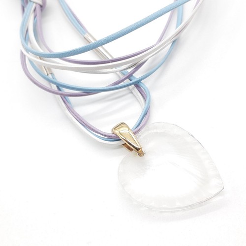 Lalique collier coquille coeur - collier,