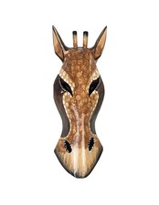Masque Girafe en bois 30cm -