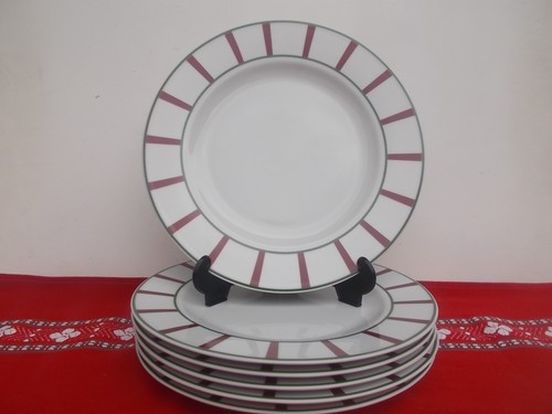 Assiettes plates basque - 6,