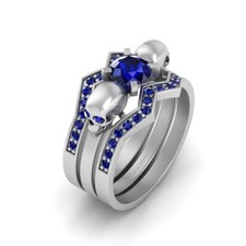 Crâne Fiançailles Bague