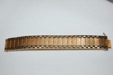 Bracelet Manchette Plaqué Or laminé  - Vintage années 60-70  - 48 grammes