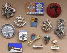 Lot 14 insignes, broches