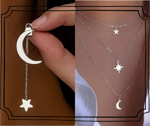 Ensemble femme lune - lune, Étoile