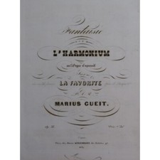 GUEIT Marius Fantaisie sur La Favorite Donizetti op 35 Harmonium ca1855