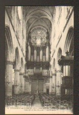 CAUDEBEC-en-CAUX (76) ORGUES , intérieur d'EGLISE début 1900