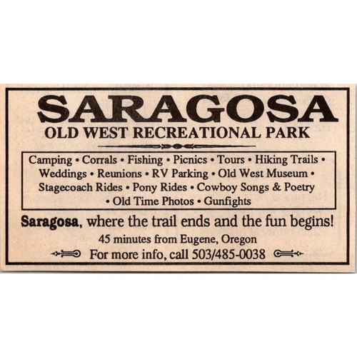 Saragosa old west - saragosa, recreational