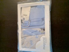 Mayoral NWT Knitted Cotton Cardigan and Overalls Set size 18m