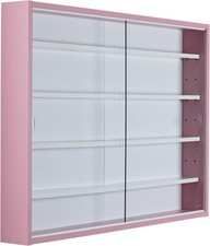 Vitrine murale Pinkruby pour miniatures - Rose / Blanc - Inter Link