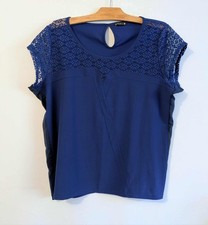 Blouse bleu roy polyester