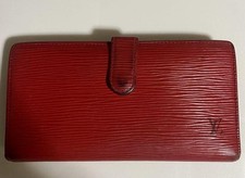 Portefeuille LV Louis Vuitton Epi rouge pour hommes et femmes