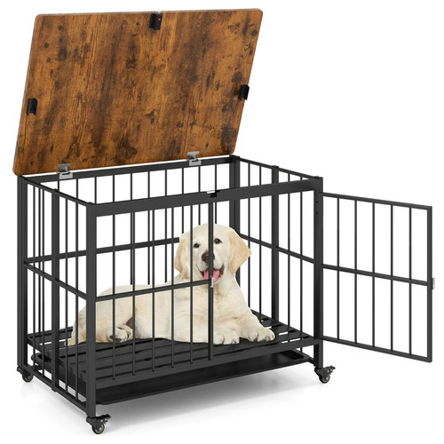 Caisse pour chien pliable - , avec