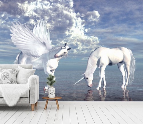 Nuages rivière licorne 23 - nuages, 3d