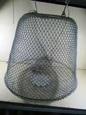 584S Ancien Filet en Métal pour Pêcheur Inox France Hauteur 26 cm Article Pêche