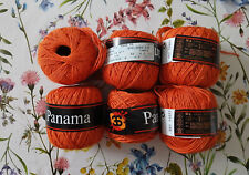LOT DE 6 PELOTES de COTON A TRICOTER DES 3 SUISSES QUALITE PANAMA
