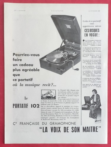 Pub presse electrophone - pub,