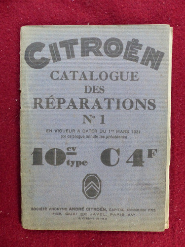 Catalogue des réparations - réparations, n°