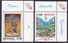 Principauté de Monaco  Timbre   neuf** N° 2416-2417 / 2003