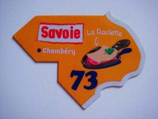MAGNET DÉPART’AIMANT LE GAULOIS CARTE DE FRANCE DÉPARTEMENT 73 SAVOIE