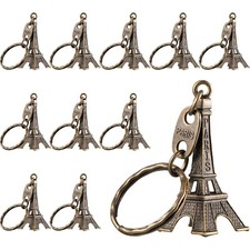 Lot de 100 Porte-clés Tour Eiffel Paris France Bronze Cadeaux souvenir 4,5 x 2cm