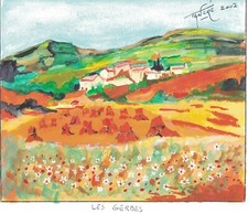   Aquarelle originale d'après André TORRE