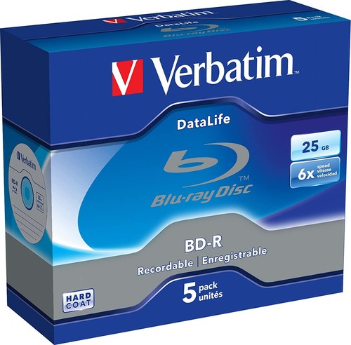 Verbatim 43836 blu ray r - verbatim, bd-r